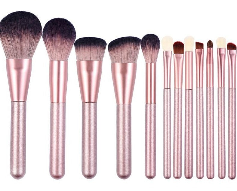 Pony Brushes 12-Piece Beginners Makeup Brush Essential Set